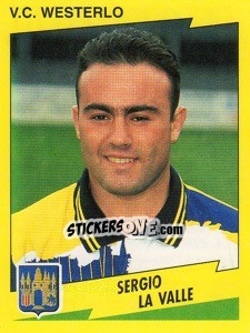 Sticker Sergio La Valle - Football Belgium 1997-1998 - Panini