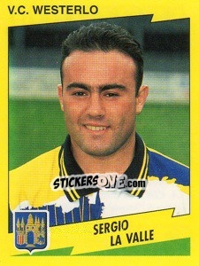 Sticker Sergio La Valle - Football Belgium 1997-1998 n. 345 - Panini