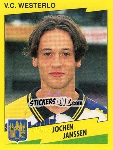 Sticker Jochen Janssen - Football Belgium 1997-1998 n. 347 - Panini