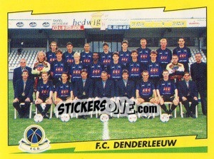 Sticker Equipe F.C.Denderleeuw - Football Belgium 1997-1998 n. 354 - Panini