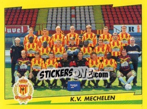 Sticker Equipe K.V.Mechelen - Football Belgium 1997-1998 n. 366 - Panini