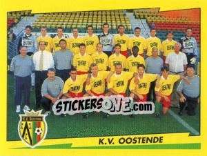 Sticker Equipe K.V.Oostende - Football Belgium 1997-1998 - Panini