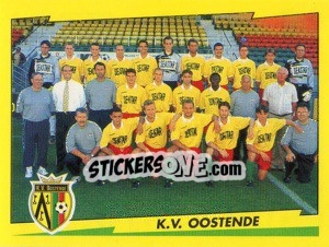 Sticker Equipe K.V.Oostende - Football Belgium 1997-1998 n. 367 - Panini