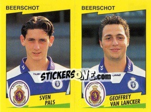 Sticker S.Pals / G.Van Lancker  - Football Belgium 1997-1998 n. 378 - Panini