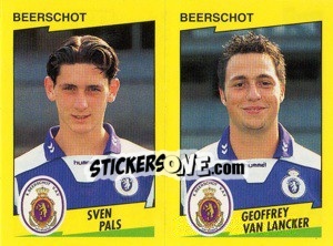 Cromo S.Pals / G.Van Lancker  - Football Belgium 1997-1998 - Panini