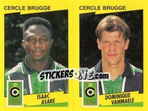 Cromo I.Asare / D.Vanmaele  - Football Belgium 1997-1998 - Panini