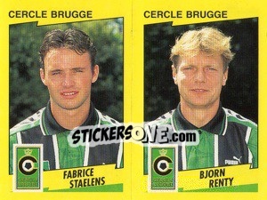 Cromo F.Staelens / B.Renty  - Football Belgium 1997-1998 - Panini