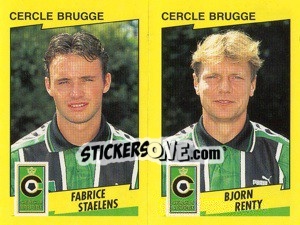 Figurina F.Staelens / B.Renty  - Football Belgium 1997-1998 n. 385 - Panini