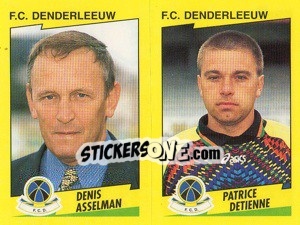 Sticker D.Asselman / P.Detienne - Football Belgium 1997-1998 n. 394 - Panini