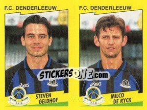 Sticker S.Geldhof / M.De Ryck  - Football Belgium 1997-1998 n. 395 - Panini
