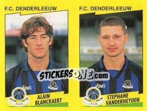 Sticker A.Blanckaert / S.Vanderheyden  - Football Belgium 1997-1998 n. 396 - Panini