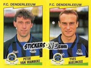 Sticker P.Van Wambeke / Y.Buelinckx  - Football Belgium 1997-1998 n. 398 - Panini