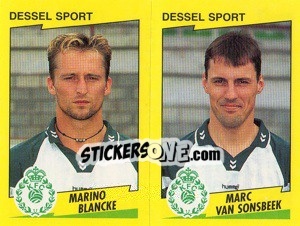 Sticker M.Blancke / M.Van Sonsbeek  - Football Belgium 1997-1998 - Panini