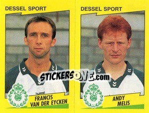 Sticker F.Van Der Eycken / A.Melis  - Football Belgium 1997-1998 - Panini