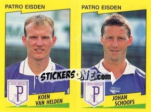 Cromo K.Van Helden / J.Schoofs  - Football Belgium 1997-1998 - Panini