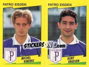 Figurina M.Ribeiro / K.Dreesen  - Football Belgium 1997-1998 n. 410 - Panini