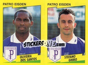 Figurina O.Dos Santos / S.Ghiro  - Football Belgium 1997-1998 n. 411 - Panini