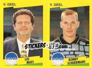 Cromo L.Maes / R.Schuermans  - Football Belgium 1997-1998 - Panini