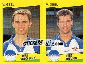 Cromo D.Volckerick / P.Meeusen  - Football Belgium 1997-1998 - Panini