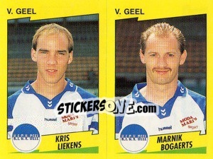 Figurina K.Liekens / M.Bogaerts  - Football Belgium 1997-1998 n. 415 - Panini