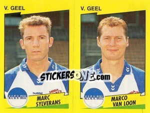 Sticker M.Sylverans / M.Van Loon  - Football Belgium 1997-1998 - Panini
