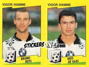 Sticker B.Buyl / K.De Glas  - Football Belgium 1997-1998 - Panini