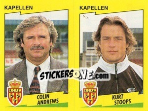 Cromo C.Andrews / K.Stoops  - Football Belgium 1997-1998 n. 424 - Panini