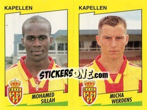 Cromo M.Sillah / M.Werdens  - Football Belgium 1997-1998 - Panini