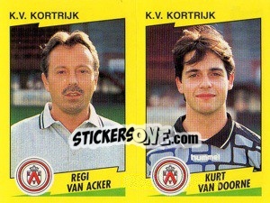 Cromo R.Van Acker / K.Van Doorne  - Football Belgium 1997-1998 - Panini