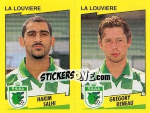 Sticker H.Salhi / G.Reneau  - Football Belgium 1997-1998 - Panini