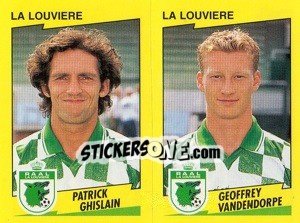 Sticker P.Ghislain / G.Vandendorpe  - Football Belgium 1997-1998 - Panini