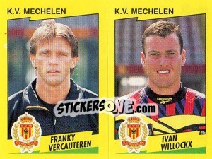 Cromo F.Vercauteren / I.Willockx  - Football Belgium 1997-1998 - Panini