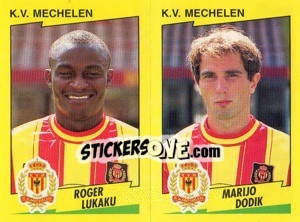 Sticker R.Lukaku / M.Dodik - Football Belgium 1997-1998 n. 447 - Panini