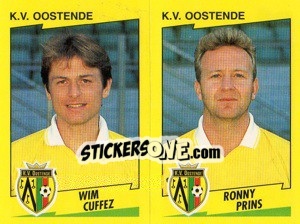 Cromo W.Cuffez / R.Prins  - Football Belgium 1997-1998 - Panini