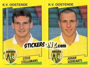 Cromo S.Stellamans / J.Geerearts  - Football Belgium 1997-1998 n. 453 - Panini
