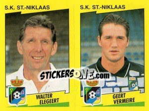 Figurina W.Elegeert / G.Vermeire  - Football Belgium 1997-1998 n. 454 - Panini