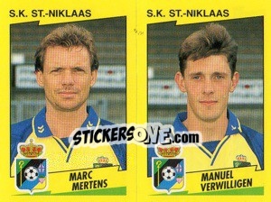 Cromo M.Mertens / M.Verwilligen  - Football Belgium 1997-1998 n. 456 - Panini