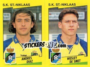 Figurina A.Diaz / W.De Smet  - Football Belgium 1997-1998 n. 458 - Panini