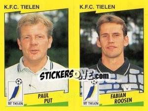 Sticker P.Put / F.Roosen  - Football Belgium 1997-1998 - Panini
