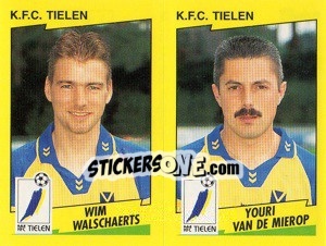 Sticker W.Walschaerts / Y.Van De Mierop  - Football Belgium 1997-1998 - Panini