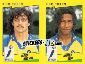 Figurina M.Janssen / A.Biga  - Football Belgium 1997-1998 - Panini
