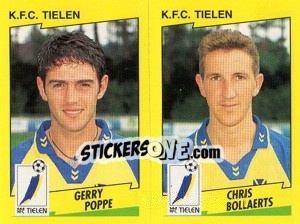 Figurina G.Poppe / C.Bollaerts  - Football Belgium 1997-1998 - Panini