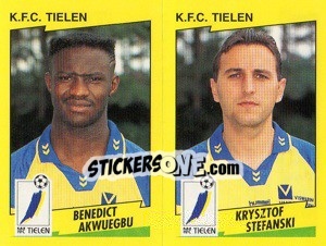 Cromo B.Akwuegbu / K.Stefanski  - Football Belgium 1997-1998 n. 465 - Panini