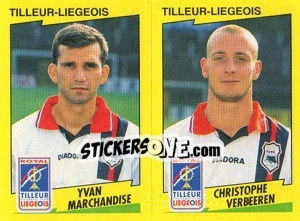 Cromo Y.Marchandise / C.Verbeeren  - Football Belgium 1997-1998 - Panini