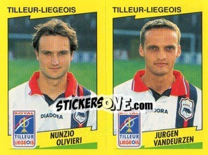 Cromo N.Olivieri / J.Vandeurzen  - Football Belgium 1997-1998 - Panini
