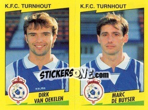 Figurina D.Van Oekelen / M.De Buyser  - Football Belgium 1997-1998 - Panini