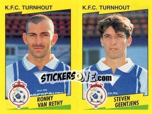 Figurina R.Van Rethy / S.Geentjens  - Football Belgium 1997-1998 n. 474 - Panini