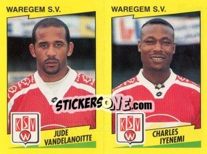 Figurina J.Vandelanoitte / C.Iyenemi  - Football Belgium 1997-1998 n. 480 - Panini