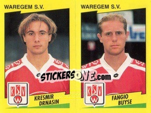 Sticker K.Drnasin / F.Buyse  - Football Belgium 1997-1998 - Panini