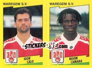 Sticker I.Calo / N.Camara  - Football Belgium 1997-1998 - Panini